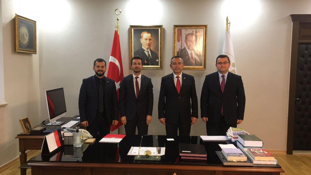 İlçe Milli Eğitim Müdürümüz Onur Bekyürek, Ordu Üniversitesi Rektörü Ali Akdoğan'ı Ziyaret Etti 