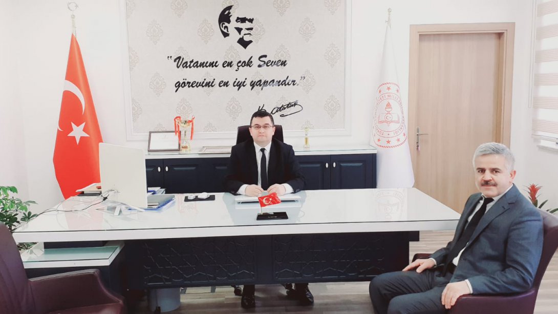 Gürgentepe İlçe Milli Eğitim Müdürü Mehmet Bilü'den Müdürümüze Ziyaret