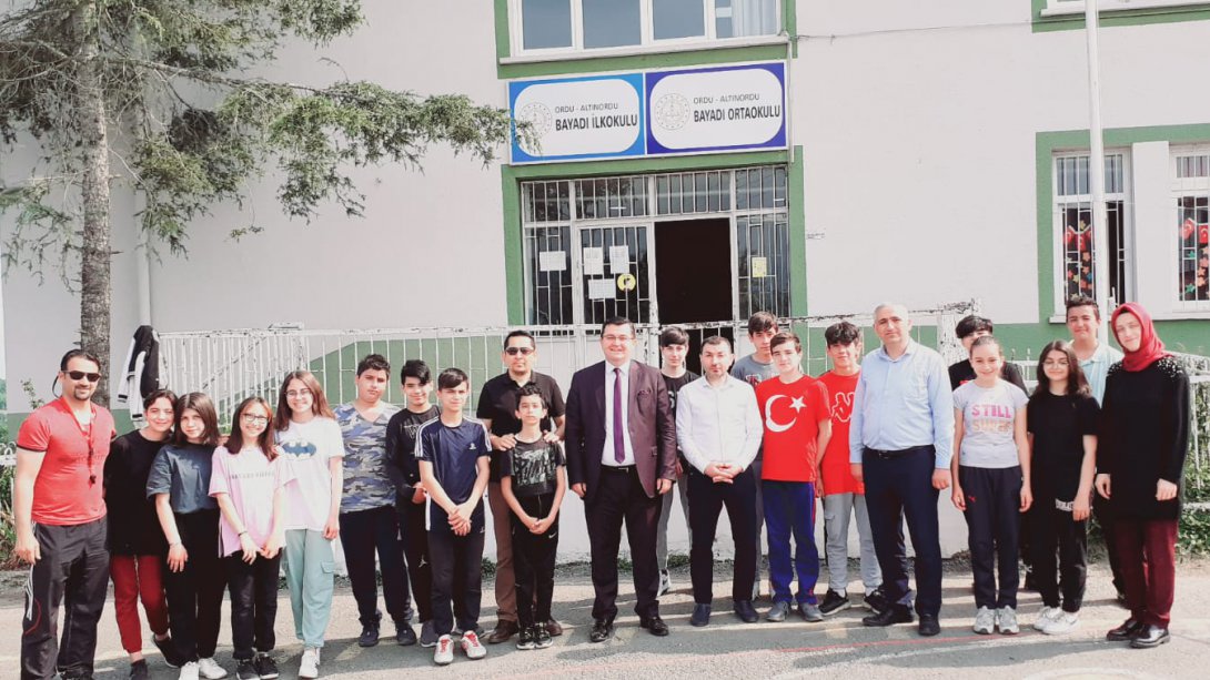 İlçe Milli Eğitim Müdürümüz Onur Bekyürek Bayadı İlkokulu/Ortaokulu Ziyaretiyle Yeni Haftaya Başlangıç Yaptı