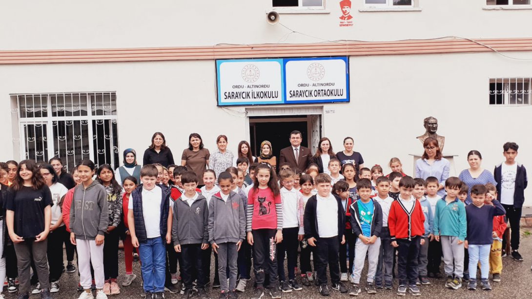 İlçe Milli Eğitim Müdürümüz Onur Bekyürek Saraycık İlkokulu/Ortaokulunu Ziyaret Etti