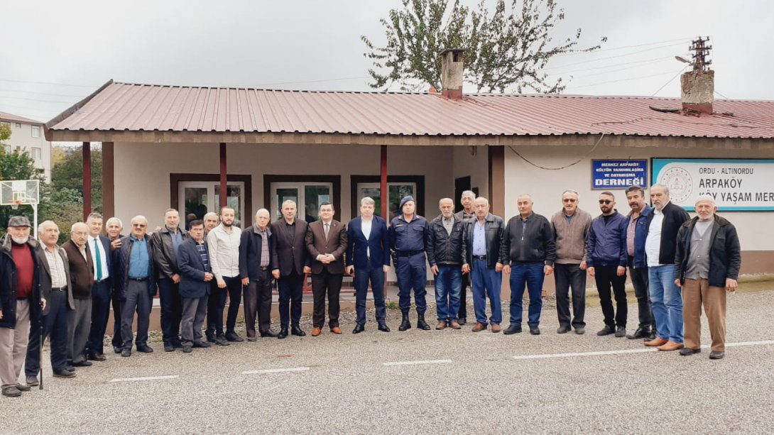 Kaymakamımız Erkan Karahan Arpaköy Köy Yaşam Merkezini Ziyaret Etti 