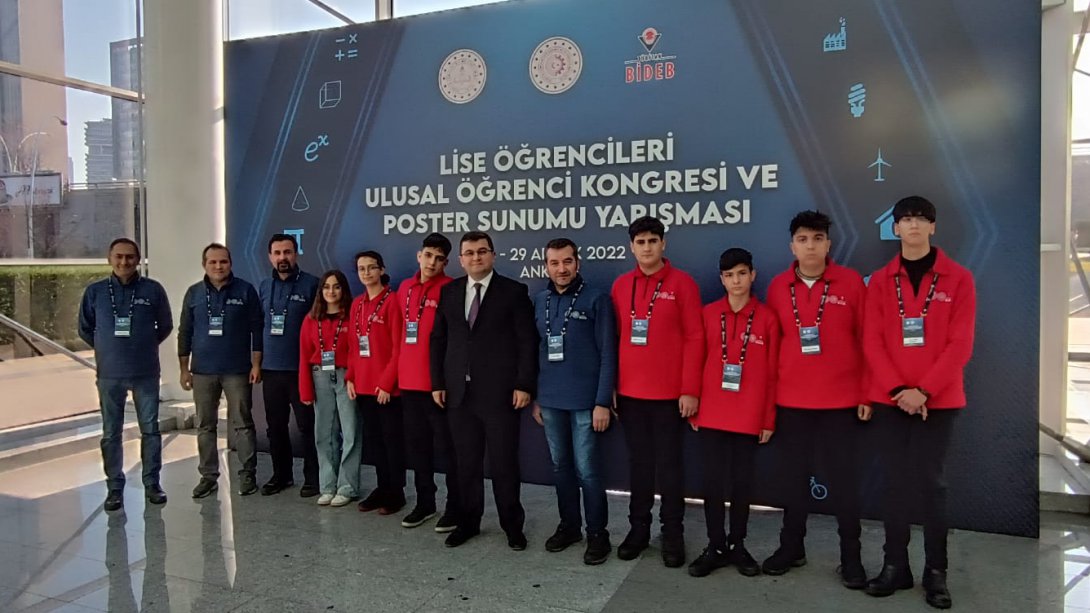 Müdürümüz, Ankara'da Finalist Öğrencilerimizle Birlikte