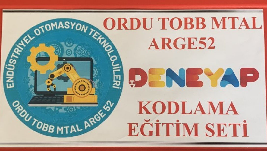 Ordu TOBB Mesleki ve Teknik Anadolu Lisesinden Robotik Kodlama Deney Seti