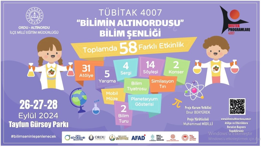 TÜBİTAK 4007 - Bilim Şenliğimiz Başlıyor