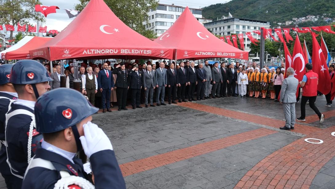 Atatürk'ün Ordu'ya Gelişinin 101. Yıl Dönümü Coşkuyla Kutlandı